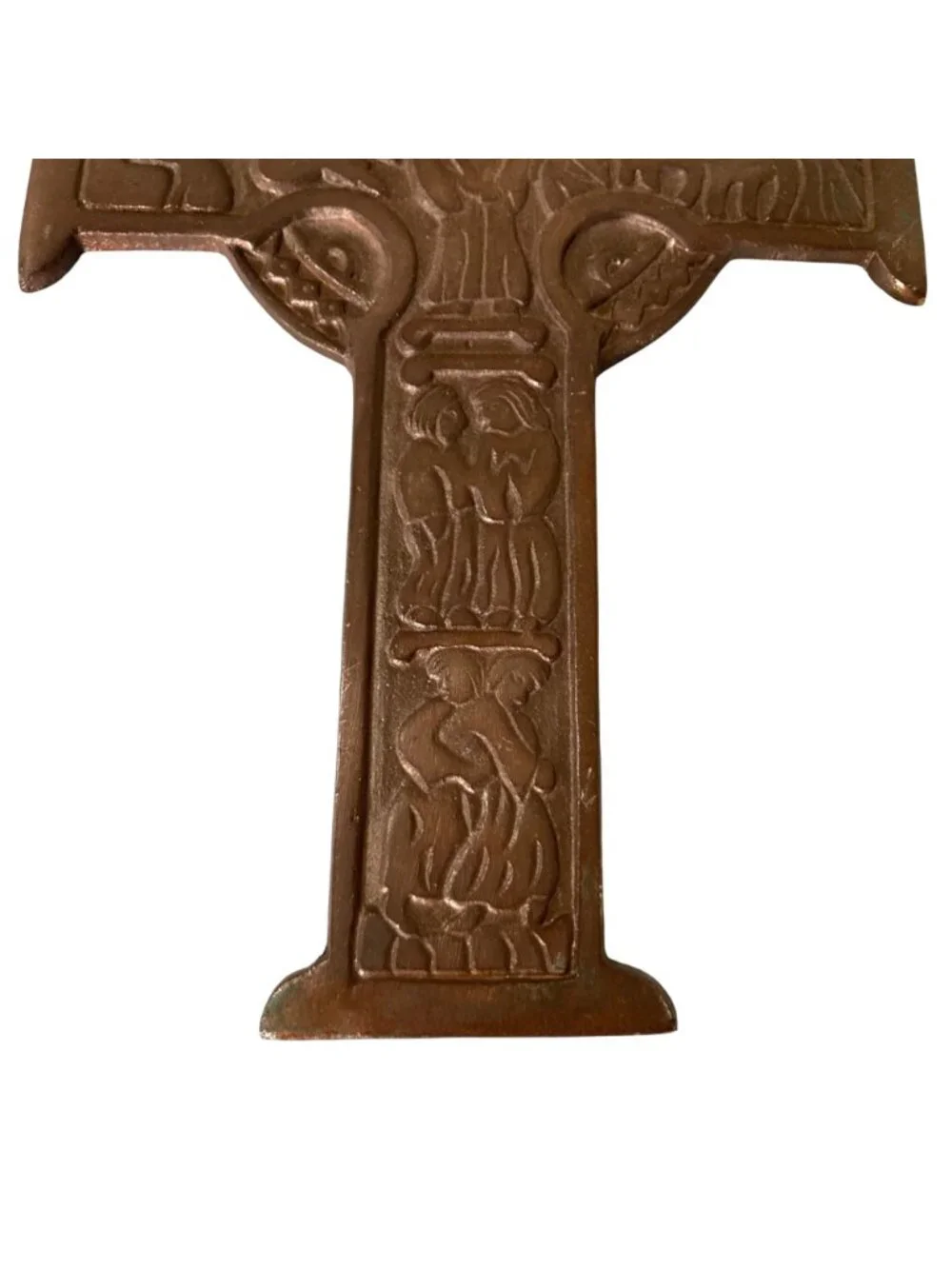 Vintage Metal Celtic Cross Wall Decor Inspired By The Crosses At Gallen Priory